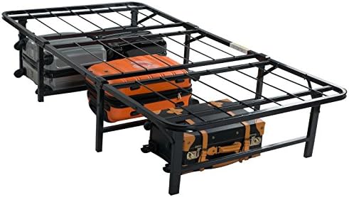 Merax Full size Bed Frame Heavy Duty Steel Foundation and Frame Black Platform