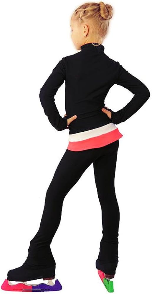 IceDress Figure Skating Outfit - Thermal - Tutti Frutti(Black, Coral, White): Clothing