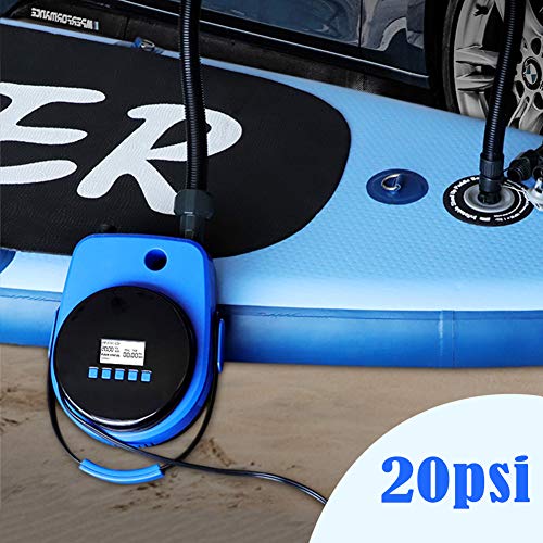SUP20D 20PSI Double Stage Electric Air Pump for Inflatable SUP Board