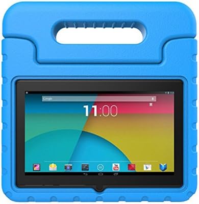 Eluckey 7 Inch Tablet Case Kidproof Rainproof Shockproof Kids Kindly Case for Dragon Touch Y88X Plus / Y88X / Q88 A13 7", Alldaymall A88X / A88S 7", NPOLE N718 7'' Android Tablets (Blue)