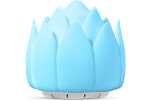 Meditation Accessories 'Breathing Lotus', NDLT Mindfulness Gifts Guided Breathing Trainer 4 Breathing Modes 2 Lighting Modes Cold Light&Warm Light 7 Different Tunes, Stress Relief Gifts Therapy Tools