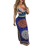 Women Dress,Haoricu Hot Sale!New Summer Women Sexy Bra Bodycon Slim Sleeveless Evening Party Dress (M, Blue)