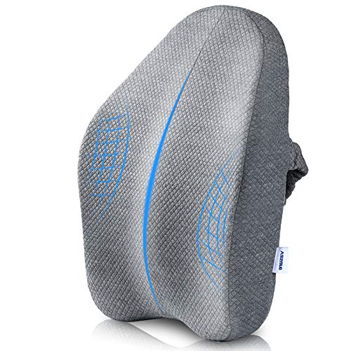 Villsure Lumbar Support Pillow, Bamboo Charcoal Fiber Ergonomic Design