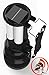 POVAST Rechargeable Solar Flashlight for Survival Kit Emergency has Ultra Bright 500 Lumen LED Spotlight and 24 LED Lantern with Solar and AC Rechargeable Lithium Battery for Emergency