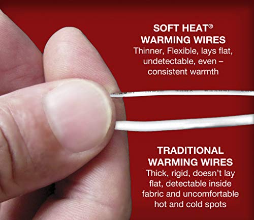 SoftHeat by Perfect Fit | Luxurious Velvet Plush Heated Electric Warming Blanket with Safe & Warm Low-Voltage Technology (King, Gray) - Thumbnail 5