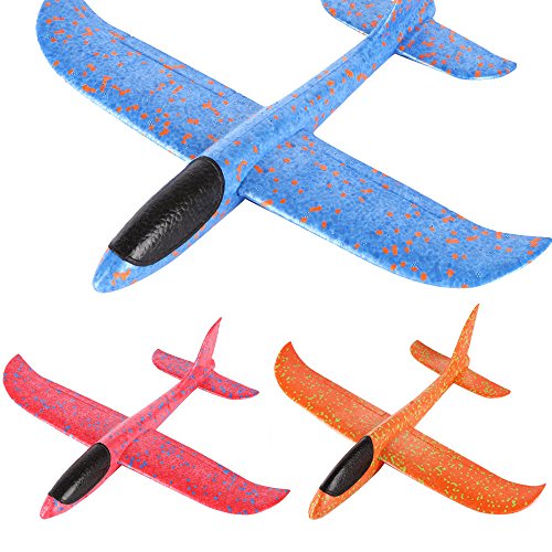 Little Story Airplane Clearance , Foam Throwing Glider Airplane Inertia Aircraft Toy Hand Launch Airplane Model (Pink)