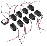 Pack of 10 Mini Buzzers with Leads - 1.5V 400Hz Morse Code Mechanical Electronic Components