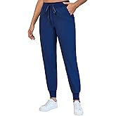 Naivlizer Scrub Pants for Women Jogger Pants Medical Uniform with 5 Pockets