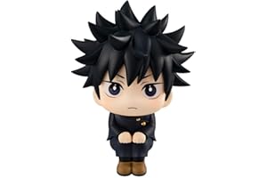 Puruuige Fushiguro Megumi Figure Anime Megumi Figurine 3.93'' Look Up Pose Model Statue PVC Cute Cake Topper Decoration