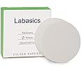 Labasics Quantitative Filter Paper Circles, 90 mm Diameter Cellulose Filter Paper with 15 to 20 Micron Particle Retention Medium Filtration Speed, Pack of 100