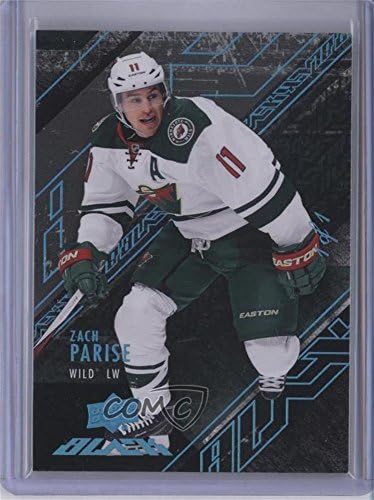 Zach Parise #1/1 (Hockey Card) 2015-16 UD Black - [Base] - Black and Blue #15