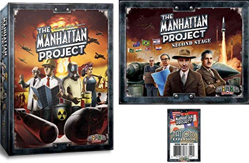 The Manhattan Project Board Game Bundle of Base Game plus Second Stage and Nations Expansions