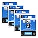 Oozmas Label Cassette Replacement for Dymo D1 45013 S0720530 Compatible with Dymo LabelPoint 100 150 LabelManager 160 280 150 Label Maker Tape Refills Black on White 1/2 Inch x 23 Feet, 4 Cartridges