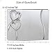 Personalized Engraved, Brushed Silver Plated Petite, Wedding Guest Book, Twin Hearts Sparkling Love
