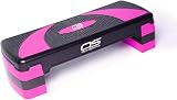 OZE SPORTS Aerobic Stepper Platform 2–5 Level Adjustable Height Pink 5 Steps view 5