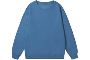 Men's Crewneck Sweatshirts Solid Athletic Workout Sweat Shirt Casual Loose fit Long Sleeve Pullover Tops for Men