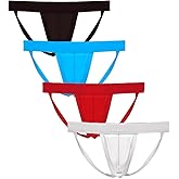 Summer Code Men's Athletic Supporter Performance JockStrap Elastic Waistband Underwear