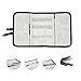patu Roll Up Folding Travel Organizer Case for Cables, Memory Cards, Flash Disks, Earphones, Portable Hard Drives, Power Banks or Adapters, or Other Small Electronics and Accessories, Gray