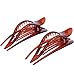 Prettyou 5.2 Inches Large Duck Plastic Resin Brown Color Hair Claw Clip for Women, 2 Count