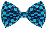 Men's Bowtie - Checkered - Blue & Black