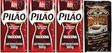 Pilao Traditional Coffee 500g (Pack of 03) + Land O Lakes Cocoa Classics Chocolate Supreme 35g