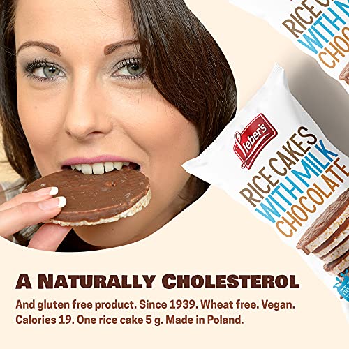 LIEBERS Milk Chocolate Rice Cakes, Kosher Certified Dairy, Gluten Free