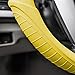 FH Group FH3003YELLOW Yellow Steering Wheel Cover (Silicone W. Grip & Pattern Massaging grip Yellow Color-Fit Most Car Truck Suv or Van)