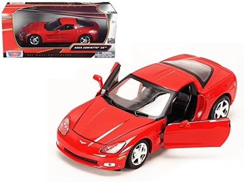 Maisto 2005 Chevrolet Corvette C6 Coupe Red 1/24 Model Car by Motormax