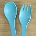 green sprouts Sprout Ware Fork and Spoon, Aqua Assortment, 6 Count