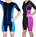 SISYAMA Neoprene Sauna Sweat Hot Suit Unisex Weight Loss Slim FIT (Black/Blue Mesh, X-Large)