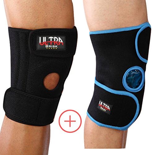 Medical Grade Knee Brace Support for Arthritis, ACL, Running, Basketball, Meniscus Tear, Sports, Athletic. Open Patella Protector Wrap, Neoprene, Non-Bulky, Relieves Pain. FDA Approved
