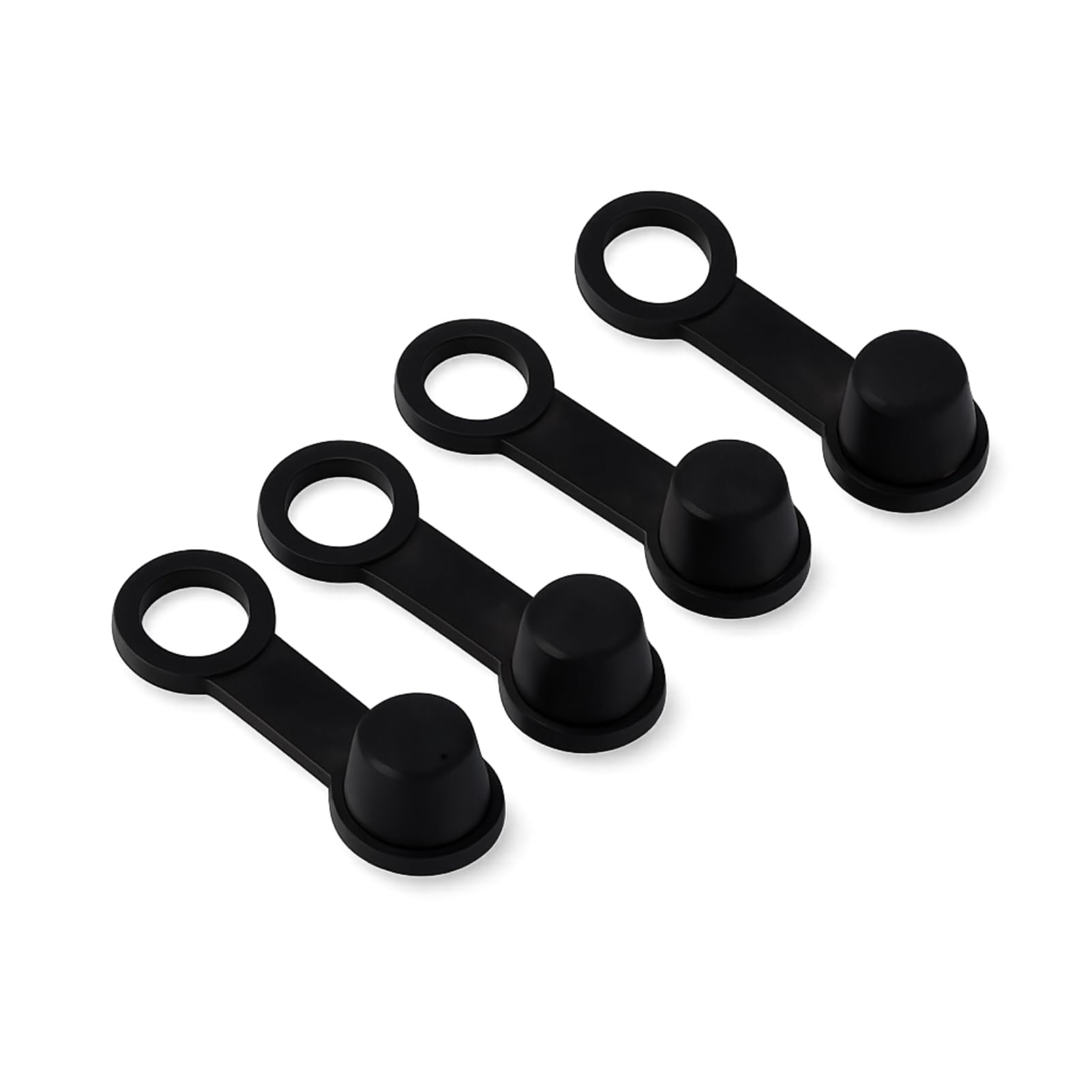 8mm Brake Bleed Nipple Caps, Dustproof Rubber Protection, Brake Bleeder Valve Covers, 4PCS Black Grease Seal for Automotive Technicians, Motorcycle Enthusiasts, DIY Car Repair
