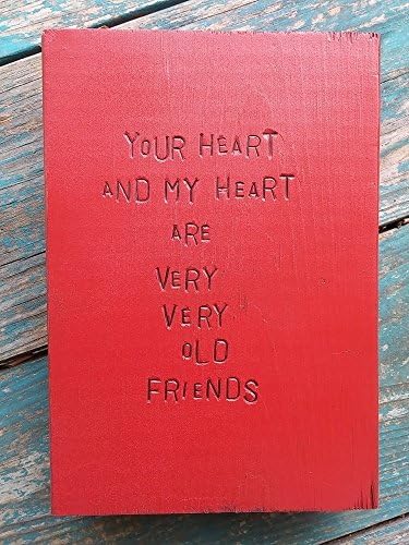 WiLDWoRDS - beautiful words on wood - Hafiz - YoUR HeaRT aND MY HeaRT aRe VeRY VeRY oLD FRieNDS - Solid wood art / art block