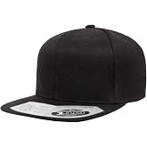 Flexfit/Yupoong 110F,110FT One Ten Snapback Hat Cap Black, XX-Large Structured Fit