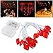 LEORX Heart Shaped Valentine Day Lights 10 Ft. 2 Modes for Valentine Day Decorations & Supplies