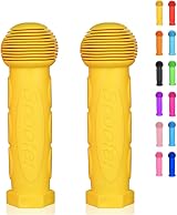 OTFAITP Scooter Grip Handlebar 1 Pair Yellow for Kids Bikes 2-4 Wheels