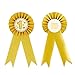6-Pack Award Ribbons - Rosette Ribbons Award Set - Recognition Awards for 1st, 2nd, 3rd Place of Science Fairs, Ceremonies and Events Certificates, Gold, Silver, Bronze, 7.5 Inches