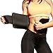 Mava Sports Abs Tightener Belt – Stomach Wrap and Waist Trainer - Muscle Shaper, Max Waist Size 50”, Black