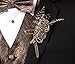 Lillian Rose Fashionable Vintage Steampunk Feather Wedding Boutonniere, 4.5