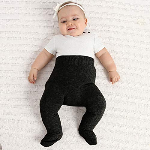 Baby Toddler Girls Tights 3 Pack Knit Cotton Leggings Pants for Infant Girl Stockings (4 pack style A, 0-6 month)