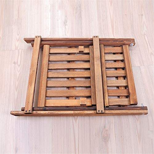 Plant Stand 2 Tier Wooden Ladder Bookshelf Bookcase Standing Shelving Unit Leaning Wall Shelves Storage Shelves Display Rack Kitchen Herb Garden Flower Pot Flower Display Stand - Thumbnail 4