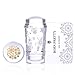 BORN PRETTY 3Pcs Nail Art Jelly Stamper with Scrapers Set Transparent Soft Clear Dual-end manicuring Print DIY Tool Kit