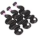 VRBest Hair Brazilian Body Wave Virgin Hair with Closure 3 Bundles with Lace Closure Free Part 10A 100% Unprocessed Human Hair Bundles Weave Extensions Natural Black Color Remy Hair(12 14 16 + 10)