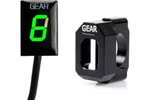 GENERIC 1-6 Speed LED Display Gear Indicator Display Meter Waterproof for for Kawasaki ER6F ER6N ER-6N Ninja 250R 400R 650R ZX6R ZX-6RR 10R Vulcan 650 VN900 Z750 Z1000 KLE650 VN1700 VN2000