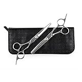 ELFINA Hair Cutting Shears/Scissors and Barber Thinning/Texturizing Set