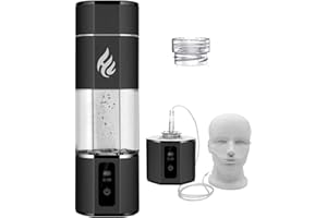 OUOQNUE New 5000ppb Hydrogen Water Generator Bottle, SPE PEM Water Hydrogenator, Portable Ion Hydrogen Generator, Rechargeable, Used for Home Travel Office