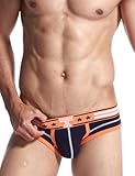 SEOBEAN Mens Low Rise Sexy Boxer Brief Bikini Underwear 2159