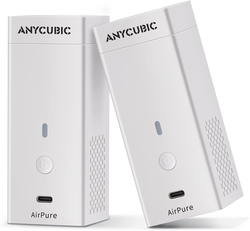 Anycubic AirPure Mini Air Purifier 2 Pack Ultra Quiet 5000 rpm 18 mm Activated