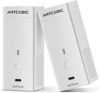 Anycubic AirPure Mini Air Purifier 2 Pack Ultra Quiet 5000 rpm 18 mm Activated