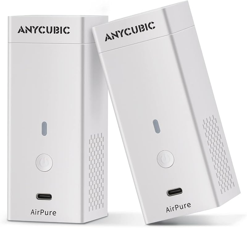 Anycubic AirPure Mini Air Purifier 2 Pack Ultra Quiet 5000 rpm 18 mm Activated